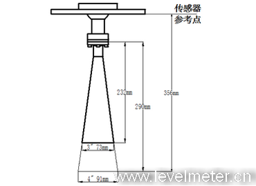 高頻脈沖雷達(dá)液位計安裝圖