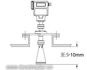 高頻脈沖雷達(dá)液位計安裝圖